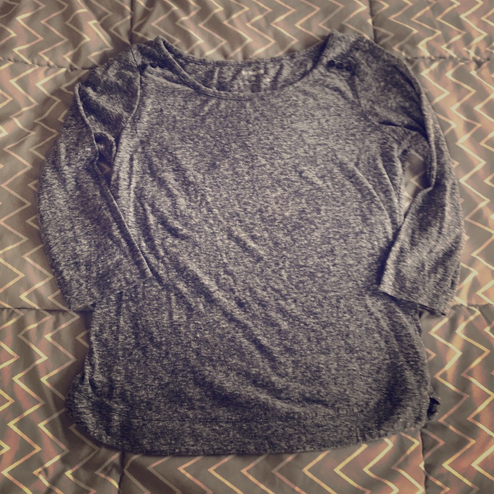 Gray Express 3/4 sleeve top